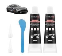 Adhesivo para Carrocería de Coche, Silicona Liquida | Secado Rápido, Resistencia a Altas Temperaturas, Adecuado para Carrocerías, Ventanas, Techos y Otros Componentes-2*50ML