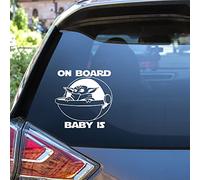 Adhesivo para coche Baby Yoda On Board Adhesivo Vinilo Decal Sci-Fi The Mandalorean