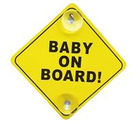 Adhesivo para coche de bebé, etiqueta de seguridad para vehículos, pegatina con, doble ventana de vaso para coche, pegatinas gruesas de polipropileno para visibilidad trasera y conciencia de