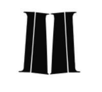 Adhesivo para Cubierta de Pilar B Negro Brillante para VW Multivan Caravelle T5 T6 2003-2021, Protección Antiarañazos Decorativa Material de PC