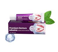 Adhesivo para dentaduras de máxima adhesión | 40 g reparador sellador, crema adhesiva segura para dentaduras postizas - para portadores totales parciales uso diario hombre mujer