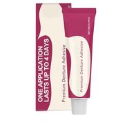 Adhesivo para dentaduras postizas de primera calidad, adhesivo termoplástico para dentaduras postizas, mejora el ajuste, la comodidad y la estabilidad (1 pcs)