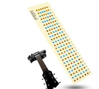 Adhesivo Para Diapasón De Guitarra, 19 X 7 X 1 Cm/7,5 X 2,8 X 0,4 Pulgadas, Pegatinas Para Mapas De Notas De Diapasón De Guitarra Para Aprender Y Practicar Notas