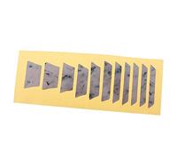 Adhesivo para diapasón de guitarra eléctrica acústica, marcador de traste de guitarra, 2, trapezoidal blanco almeja