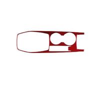 Adhesivo Para El Interior Del Coche Para Peugeot 208 E-208 2020-2025 LHD RHD Embellecedor Para Panel De La Palanca Cambios Automática Decoración Interior(ROJO,Volante a la izquierda)