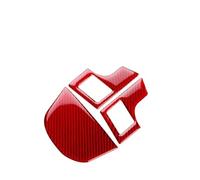 Adhesivo Para El Marco Los Botones Del Volante Para Opel Para Astra Para H MK5 2004-2010 Coche Interior(Rojo)