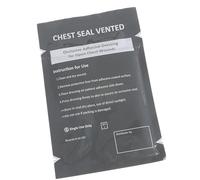 Adhesivo para emergencias de trauma, parches médicos, cuadrados, médicos, sello de pecho, vendajes ventilados, herramienta para exteriores, duradera para heridas abiertas en el pecho