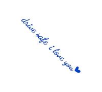 Adhesivo para espejo retrovisor con texto en inglés "Drive Safe I Love You", accesorios decorativos para vehículos para motocicleta, scooters, camiones, SUV, sedanes, camionetas, parabrisas de