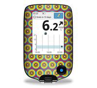 Adhesivo para FreeStyle Libre 2 y 3 lectores espirales myDili Diabetes color rojo