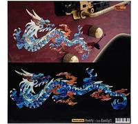 Adhesivo para guitarras y bajo - Dragón de fuego - Abalone Blue