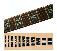 Adhesivo para incrustaciones de guitarras y bajo, bloques de números romanos - Black Pearl F-018RN-BP