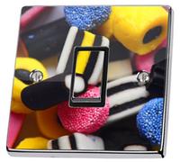 Adhesivo para interruptor de varios tipos de regaliz Bassett de regaliz, funda con caramelos