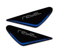 Adhesivo para Motocicleta, Almohadilla Lateral para Depósito De Combustible, para H&Onda Rebel 300 Rebel 500 CMX 300 500 CMX500 Rebel 300 500 Protector para el Tanque(Azul,X-2)
