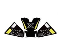 Adhesivo para Motocicleta, Almohadilla para La Cubierta del Tanque De Combustible para CFMOTO 250CLX 250 CLX, Pegatinas para La Carrocería Pegatina Protector Depósito(Oro)