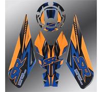 Adhesivo para Motocicleta para CFMOTO 250SR, Almohadilla Lateral para Depósito De Combustible, Pegatinas Protectoras para Carrocería Pegatina Protector Depósito(Color 14)