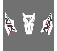 Adhesivo para Motocicleta para CFMOTO 800NK, Almohadilla Lateral para Depósito De Combustible, Protector De Rodillas Protector para el Tanque(Blanco 2,X-5)