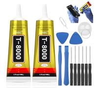 Adhesivo para Pantalla de Teléfono Móvil, 110 ml, 2 Unidades, con Herramienta de Reparación, Pegamento Multiusos para Vidrio, Cerámica, Metal, Tela, Madera