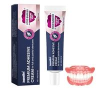 Adhesivo Para Postizas Dentaduras, Crema Adhesiva Para Dentaduras Postizas, Pegamento Dentadura Postiza, Fijación Fuerte Cuidado, Adhesivo Suave Paras Prótesis Parciales Con Ajuste Seguro 40g