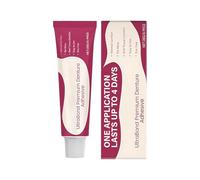 Adhesivo para prótesis dentales de alta calidad, gel adhesivo para prótesis dentales de 28 g, crema dental portátil impermeable para un agarre seguro, para viajes, citas, vacaciones al aire libre