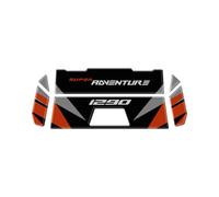 Adhesivo para puerta de depósito de resina 3D compatible con KTM 1290 Super Adventure S 2023-2024 AST-SAS1290-23-24 (plateado)
