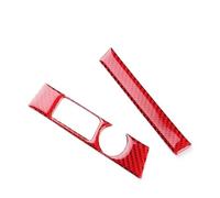 Adhesivo Para Seat Para Leon MK3 2017 2018 2019 Volante A La Izquierda/derecha Moldura Lateral Del Marco Consola Central Accesorios Coche Interior(Rojo)