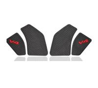 Adhesivo Para Tanque Combustible Adhesivo Lateral Para Depósito Combustible Motocicleta Para Ducati Para Streetfighter V4 V4S 2020 Goma Almohadilla Tracción Protector Motocicleta Pegatina(Negro)