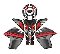 Adhesivo Para Tanque Combustible Adhesivo Para El Depósito Combustible Motocicleta Para YAMAHA MT-09 MT 09 MT09 2014-2021. Adhesivos Protectores Laterales Aceite Motocicleta Pegatina(Rojo)