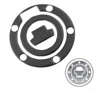Adhesivo para tapa de depósito de combustible para modelos R1 R6 FJR1300 FZ6 FZ8 FZ1 2002-2011, resina de fibra de carbono negra con respaldo ultra pegajoso,