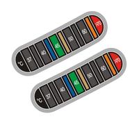 Adhesivo para termómetros para taza de café, muestra la temperatura en grados, tiras adhesivas para agua, café, tiras líquidas, etiqueta de alta viscosidad