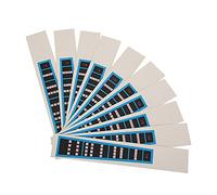 Adhesivo para violín para principiantes, accesorios para violín con guía de diapasón negro y azul, adhesivo no adhesivo para violín 4/4 3/4 1/8 para aprender notas y escalas (BC03 1/8 borde azul)