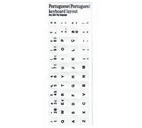 Adhesivo portugués de Repuesto para Teclado de Color Blanco, Respetuoso con el Medio Ambiente, Respetuoso con la Piel, a Prueba de Polvo, para el hogar, Viajes, Oficina para (Blanco portugués)