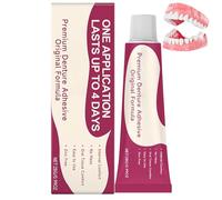 Adhesivo premium para dentaduras postizas, pegamento dental de fijación termoplástica, mejora el ajuste, agarre seguro de la dentadura postiza durante hasta 4 días, comodidad y estabilidad (1 Piezas)