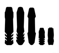 Adhesivo protector para cuadro de bicicleta de montaña en silicona para cubrir el tubo hacia abajo contra astillas y abrasiones (A)