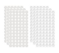 Adhesivo Redondo 15mm, 504 Pares Lunares Cintas Autoadhesivo Puntos, Gancho y Bucle Autoadhesivos Puntos, Pegajoso Monedas Puntos para Manualidades, Pegar Fotos, Sobres(Blanco)
