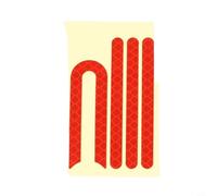 Adhesivo reflectante de seguridad para Xiaomi For 1S E-Scooter, cinta decorativa de cubierta lateral con fuerte, en forma de U o recta para borde de conducción nocturna (rojo)