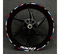 Adhesivo Reflectante Llanta Motocicleta Equipo Carreras 17 Pulgadas, Pegatina para BMW S1000XR S1000R 1000RR(Color25)