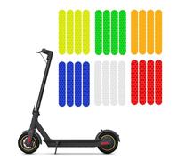 Adhesivo reflectante para cubierta de rueda delantera y trasera para Ninebot Max G2/G65, material de PVC con reflectancia de alta visibilidad, 85 x 13 mm por pieza, 1 juego