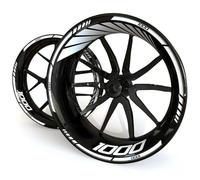 Adhesivo Reflectante para Llanta De Motocicleta, Cinta Adhesiva A Rayas, Impermeable, Piezas para CB1000R(Style 15)