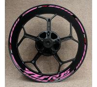 Adhesivo Reflectante para Rueda De Motocicleta, Resistente Al Agua, Cinta Rayas, Accesorios para Llantas para Yamaha YZF R15 YZFR15(Style 25)