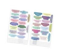 Adhesivo religioso con collage de fe para cuaderno, monopatín, funda de equipaje, arte, manualidades, calcomanía educativa para niños