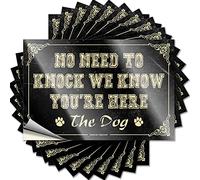 Adhesivo retro, funda de alcohol No Need to Knock We Know You're Here | Decoración de vida del lago (8 x 12 cm)