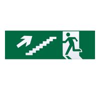 Adhesivo Salida De Emergencia Escalera Derecha Subida 6,5x20