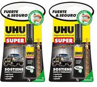 Adhesivo universal superfuerte y superrápido con el que no se pegan los dedos al instante. (Paquete de 2)
