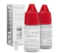 Adhesivo XXL Lashes „Pro“, negro, resistente al aceite, a prueba de agua, vegetariano, fuerte pegamento para extensiones de pestañas que seca rápido, volumen pelo a pelo con larga duración 5ml