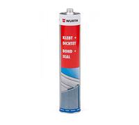Adhesivo y sellador de poliuretano flexible Bond & Seal de Wurth, color gris, 300 ml