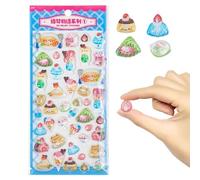 Adhesivos 3D Para Scrapbooking | Calcomanía de Tema de Comida Divertida, Linda y Transparente,Pegatinas para Laptop - Para Niños, Adultos, Escuela, Diario, Planificador, Agenda, Teléfono, Equipaje, Bo