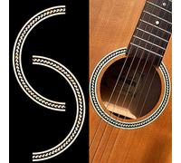 Adhesivos con incrustaciones para guitarras acústicas - Soundhole Rosette/Purfling - Herringbone