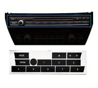 Adhesivos de botón adaptables para BMW Serie 5 A/C y mecanismos de control de radio (pegatinas A/C)
