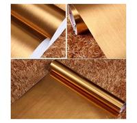 Adhesivos De Pared A Prueba De Aceite Papel tapiz autoadhesivo de vinilo de níquel cepillado Premium, papel tapiz de acero inoxidable a prueba de aceite, pegatinas de hojas doradas impermeables for co