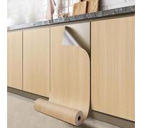 Adhesivos de pared personalizables en diseño de grano de madera de PVC para decoración personalizada del hogar (F)